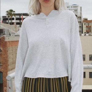 brandy melville allie fleece top